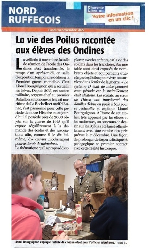 ARICLE DE PRESSE 2022