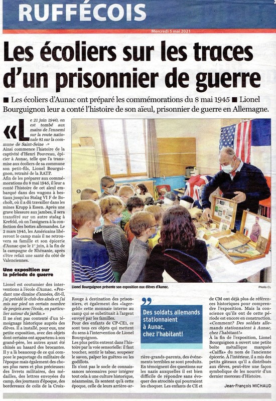 ARTICLE DE PRESSE 2021