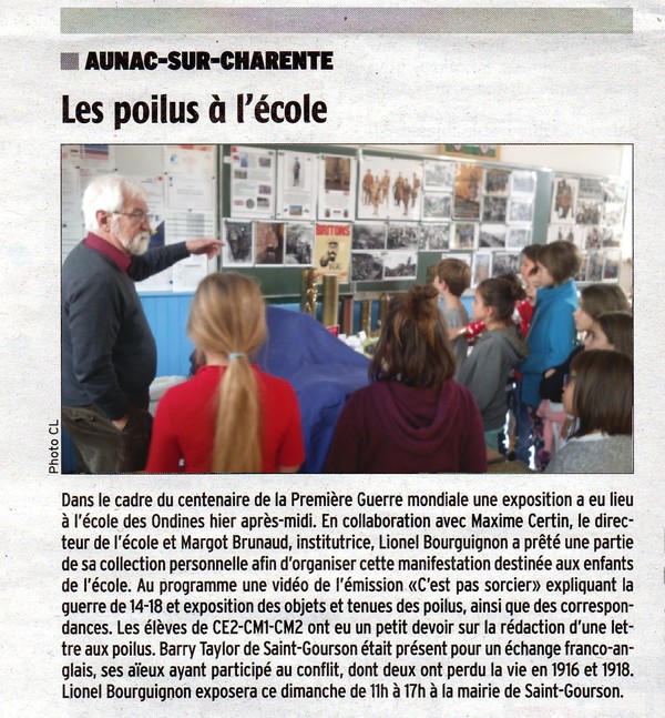 ARTICLE DE PRESSE NOVEMBRE 2018