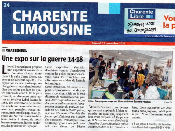 ARTICLE DE PRESSE 2022